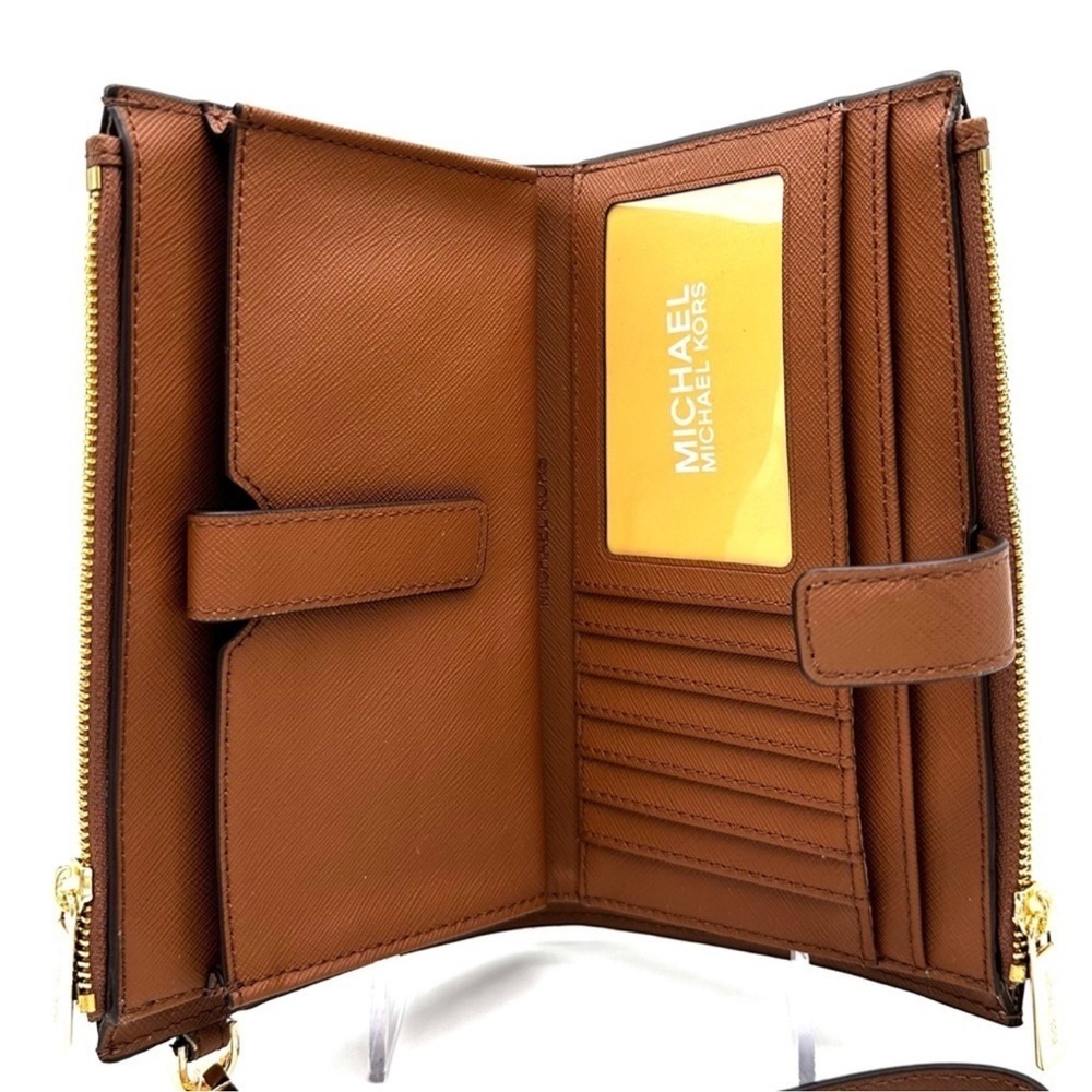 Michael Kors Large Double Zip Wallet Wristlet Luggage - Picture 7 of 8